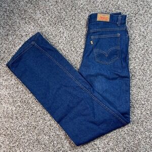 Vintage Levi's 544 Womens 26x32 Jeans USA Made Dark Wash Relaxed Fit Tapered 90s